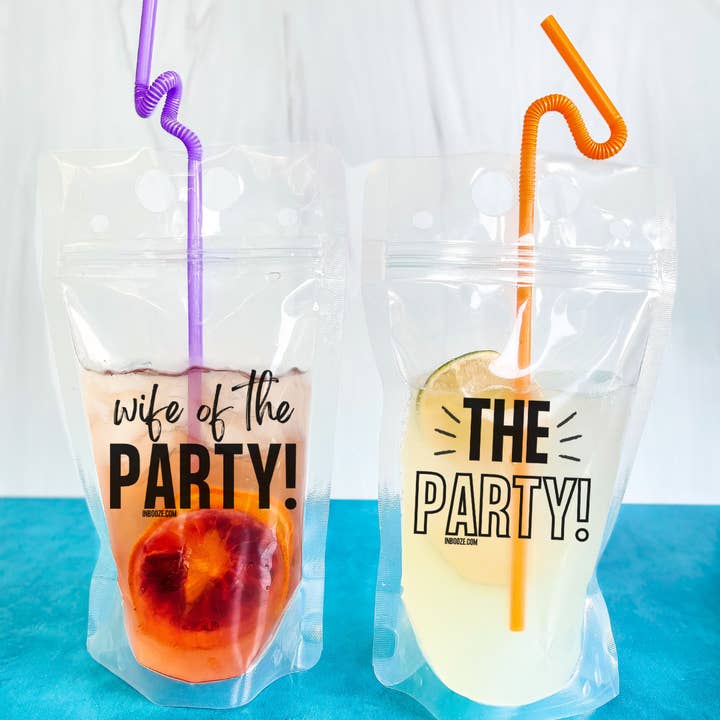 Bride Edition: 8 Pc Drink Pouches for Bachelorette Parties for wholesale by InBooze