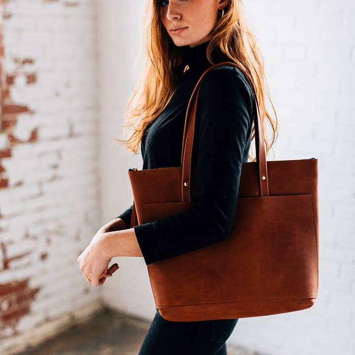 LIZ RIDEN - Wholesale Tote Bag - Women's - Classic Tote-Caramel10