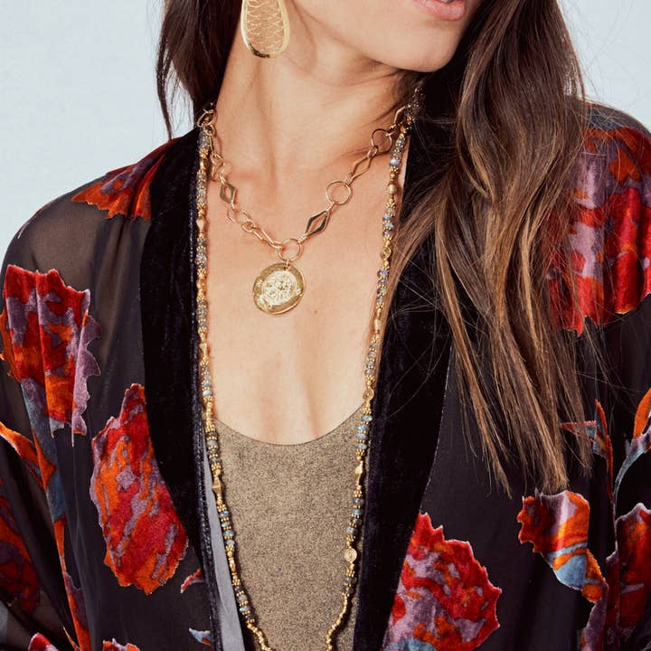 Coin Textured Chain Necklace for wholesale by Cielo Moon x Devon Leigh