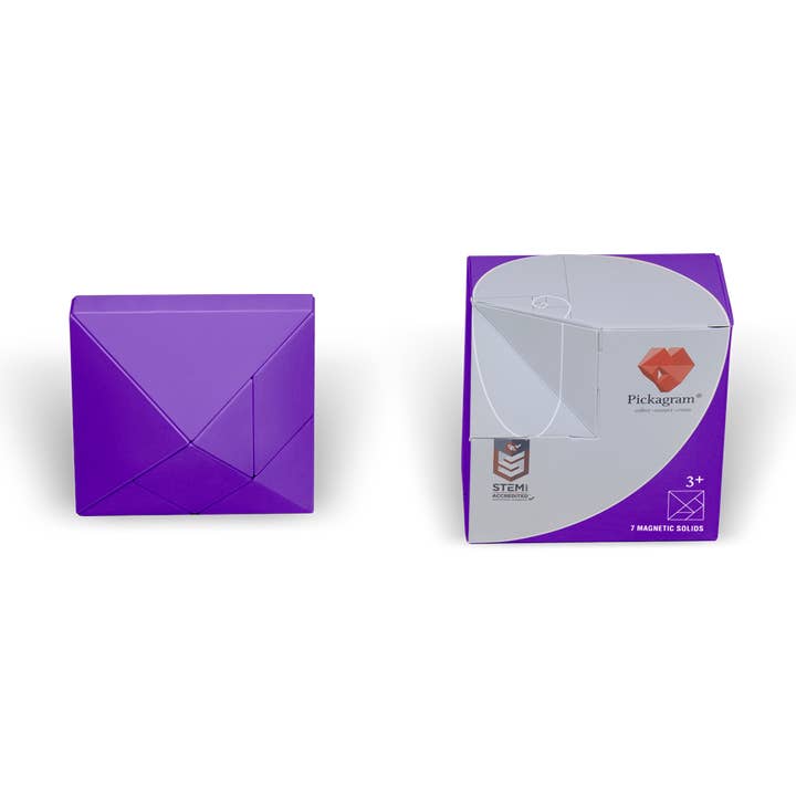 Puzzle Magnético de Arte 3D Pickagram - Roxo por atacado de Pickagram