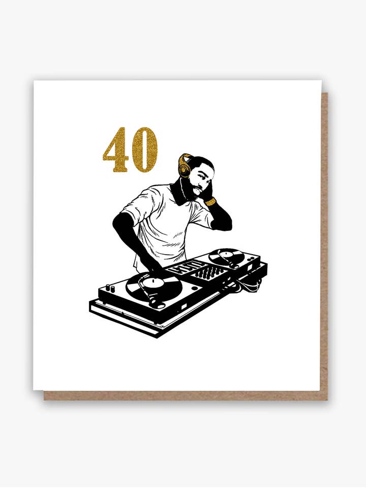 40 og Vibing fødselsdagskort! for engroshandel hos All Shades