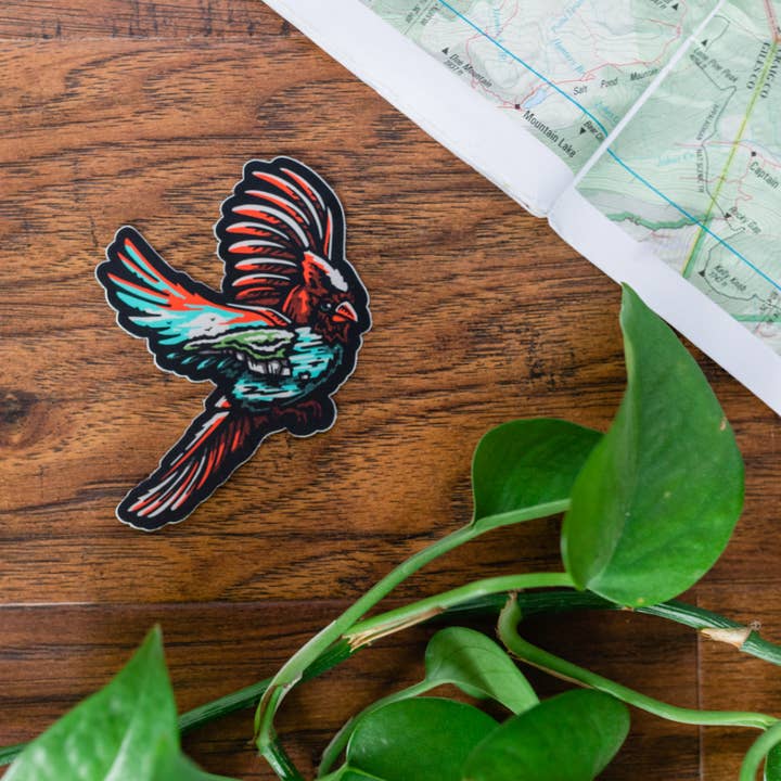 Long Point Cardinal - Sticker for wholesale by Loving WV