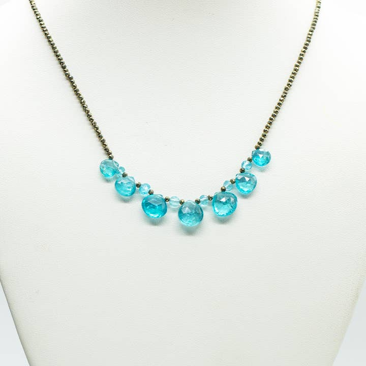 Apatite Ruffle Necklace for wholesale by Susan Roberts Jewelry
