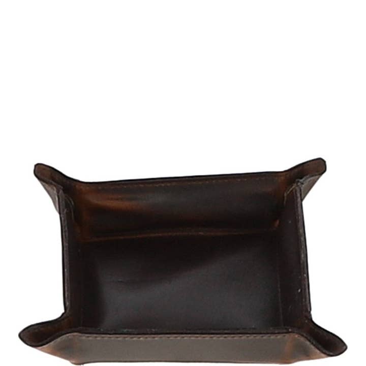 Medium Leather Tidy Tray Copper Brown : 5999 for wholesale by Ashwood Leather