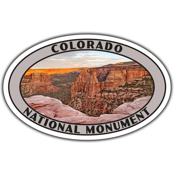 Just Go Travel Studios - Wholesale Sticker - Colorado National Monument Sticker (Canyon Rim Trail)