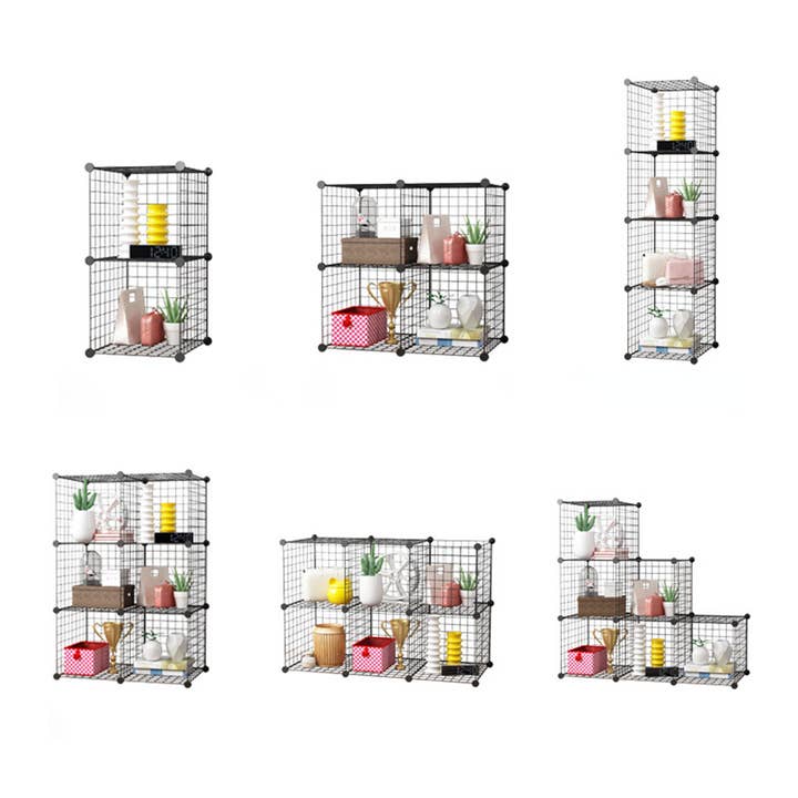 SOGA International Pty Ltd - Wholesale Free-standing shelf - Black Portable 9-Cube Organiser8