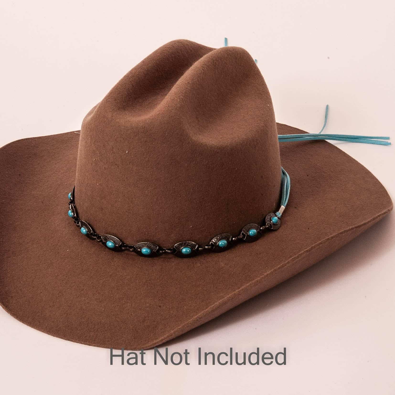Blue Western Concho Hat Band - Style Nizhoni for wholesale on Faire2