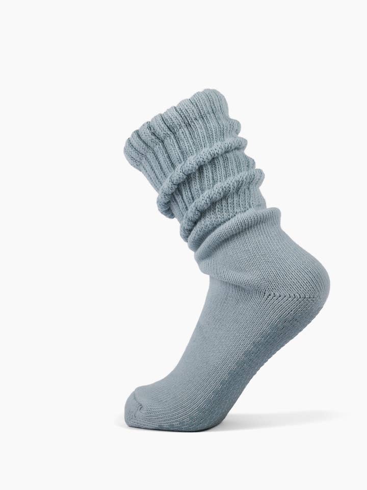 Lotties - Wholesale Socks - Women's - Slouchy grip socks - Soft Blue