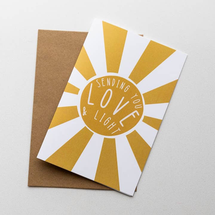 The Paper and Plan Co. - Wholesale Love Card - Sending You Light0