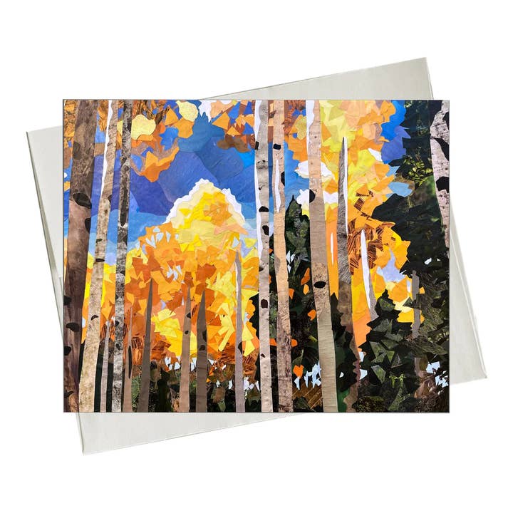 Autumn Leaves - Greeting Card for wholesale by Pi Luna Art