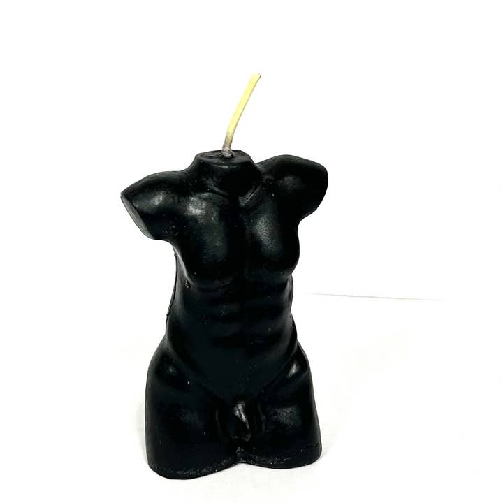 Vrinda - Wholesale Novelty Candle - Man Torso ritual candle Black0