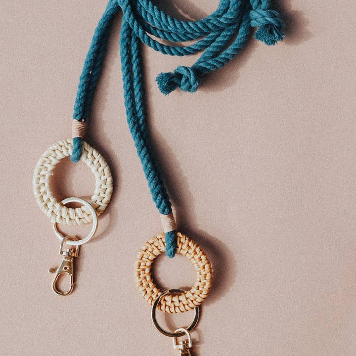 DayCrafter - Wholesale Lanyard - Women's - Rattan Keychain Lanyards - Macrame Lanyard - Boho Lanyard16