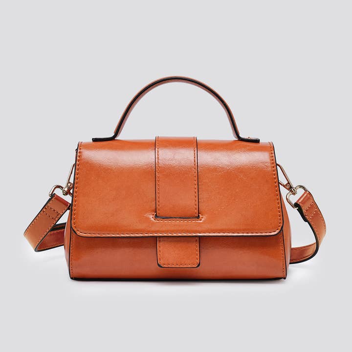 House of Milano - Wholesale Top Handle Bag - Women's - 25048 Vegan Leather Mini Crossbody Bag8