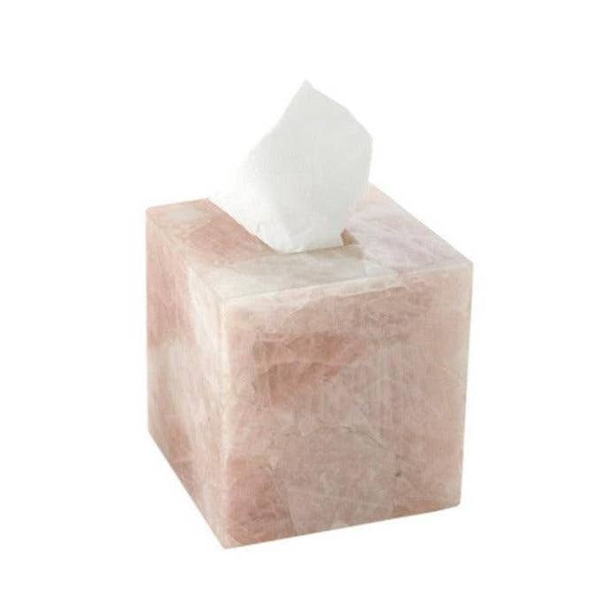 Rozenkwarts Tissuedooshoesje voor wholesale door ETEREO New York