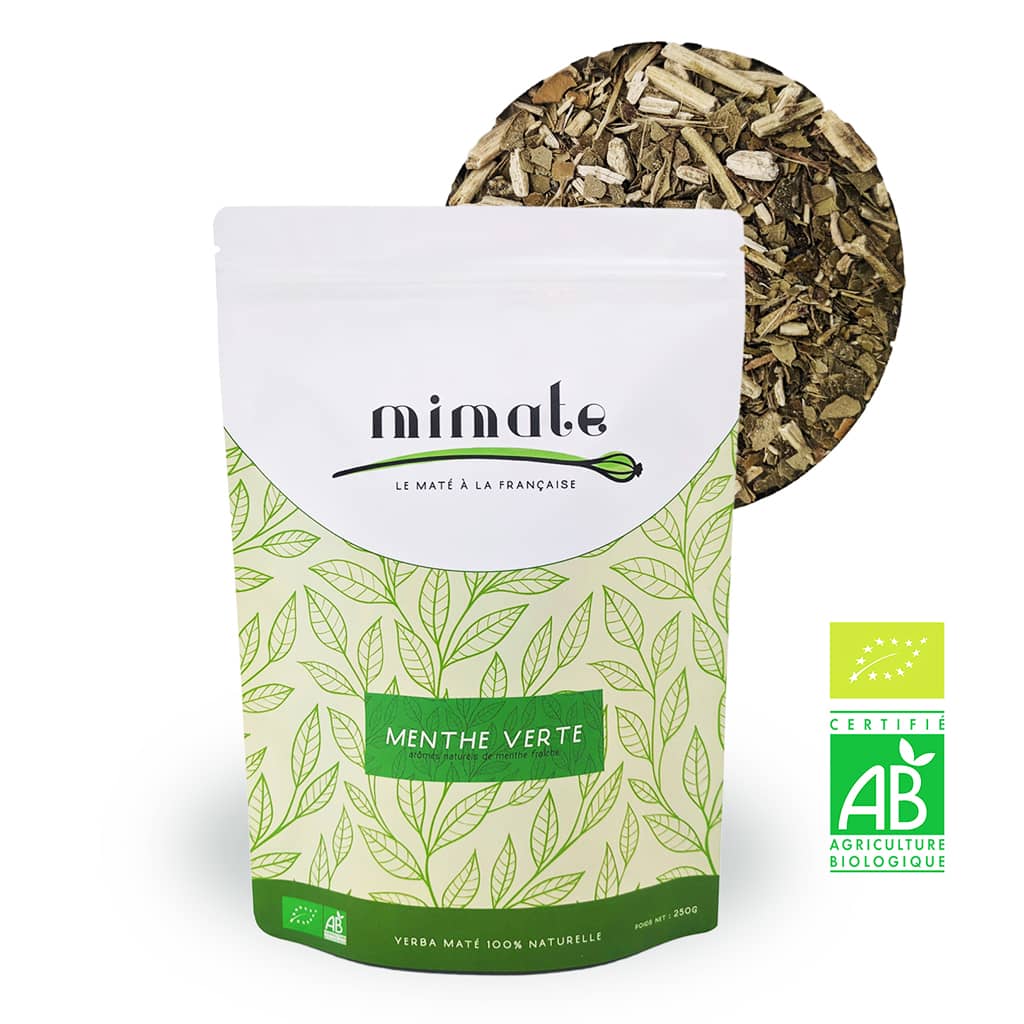 MI MATE – Großhandel Gesundheits-/Entgiftungstee – Mate mit grünem Minzgeschmack1