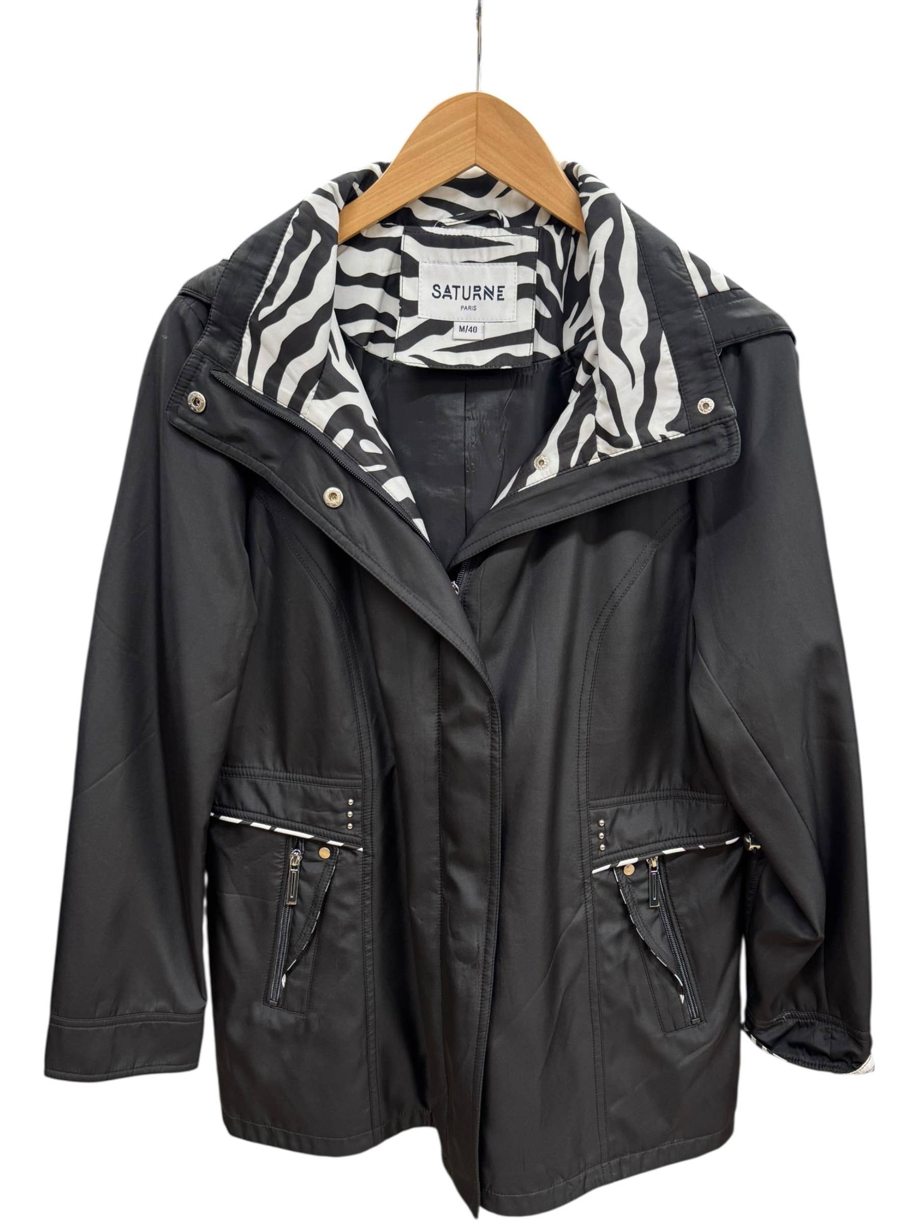 Saturne Paris - BIG SIZE EXCLUSIVE - Wholesale Parka - Women's - ZEBRA PRINT PARKA2