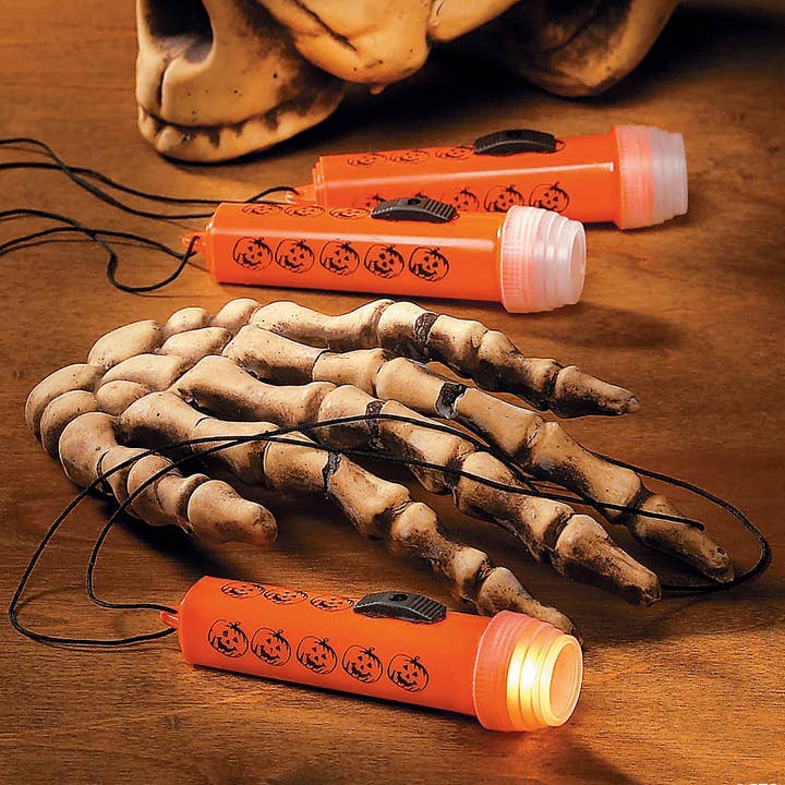 JSBlueRidge Toys - Wholesale Flashlight - Pumpkin Torch Flashlight On A Rope Kids Toy