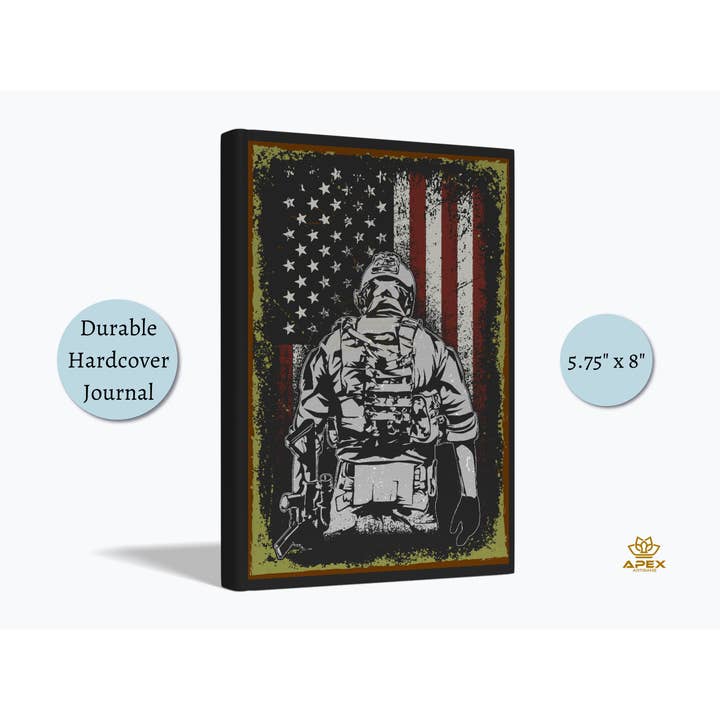 Journal de l'armée américaine, cadeau de déploiement, journal militaire, armée pour la vente par Apex Artisans