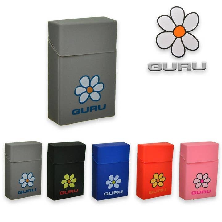 ALBAsrls - Venta al por mayor Pitillera - Portacigarrillos de silicona GURU colores surtidos (CAJA 12 PIEZAS)