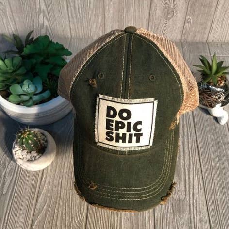 Vintage Life - Vendita all'ingrosso Cappellino da camionista - Unisex - Do Epic Shit - Cappello da baseball1