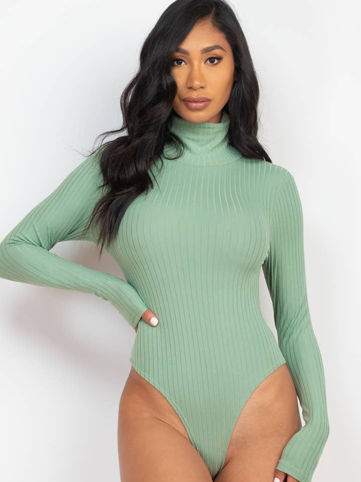 Langarm-Body mit Rollkragen für den Großhandel von CAPELLA APPAREL