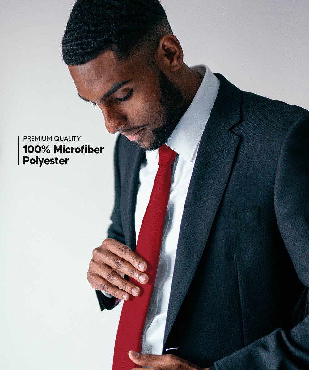 Dubal Brothers - Vente Cravate – homme - Cravate fine unie (4 paquets) par Vittorio Farina16