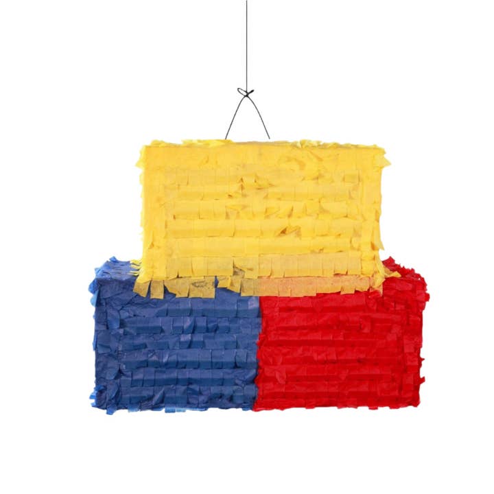 Pignatta a forma di mattoncino Lego per la vendita all'ingrosso da parte di Amazing Pinatas