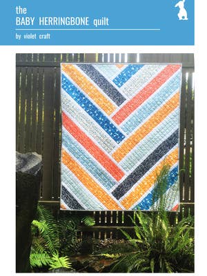 VC011: The Baby Herringbone Quilt Pattern for wholesale by Violet Craft
