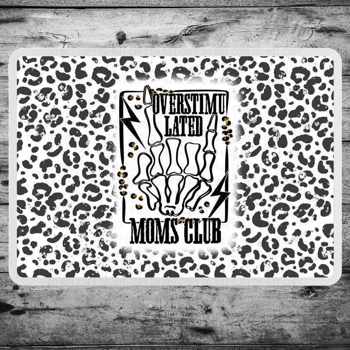 Alfombrilla de ratón manual Overstimulated Moms Club Skellie para venta al por mayor de Antisocial Designs