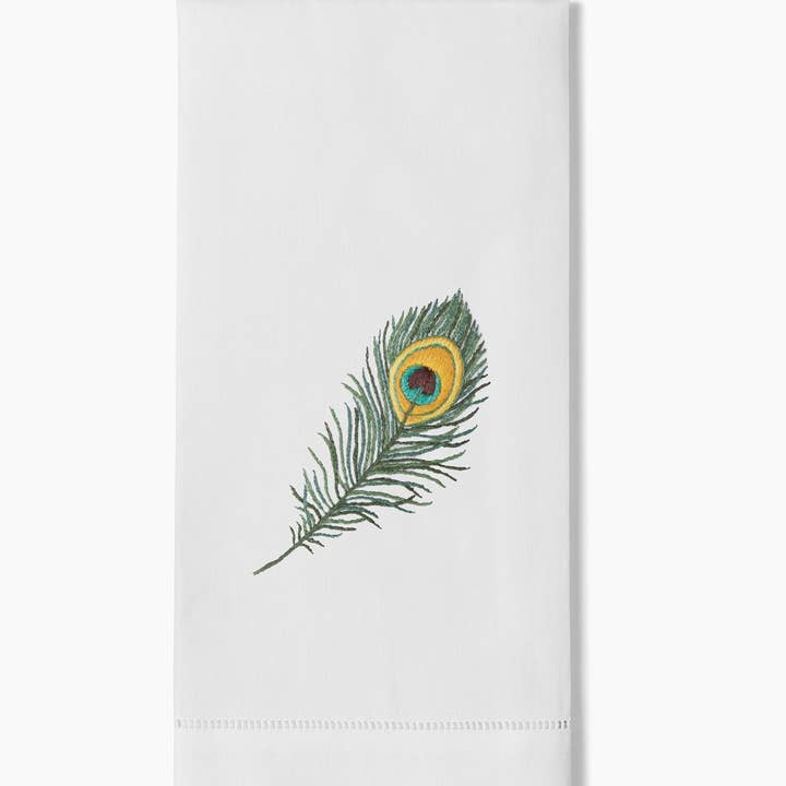 Henry Handwork - Wholesale Hand Towel - Peacock Feather Hand Towel