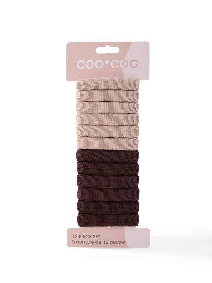 Elásticos «Thick Hold» de 12 piezas, color avellana para venta al por mayor de CooCoo Beauty
