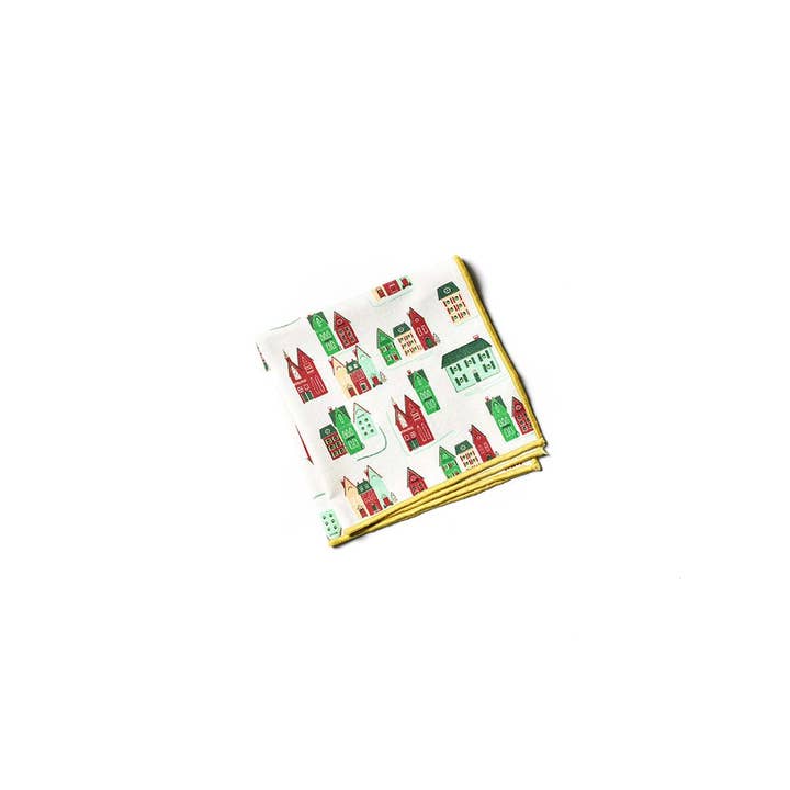 Coton Colors - Wholesale Dinner & Cloth Napkin - Flying Santa Napkins Set of 4