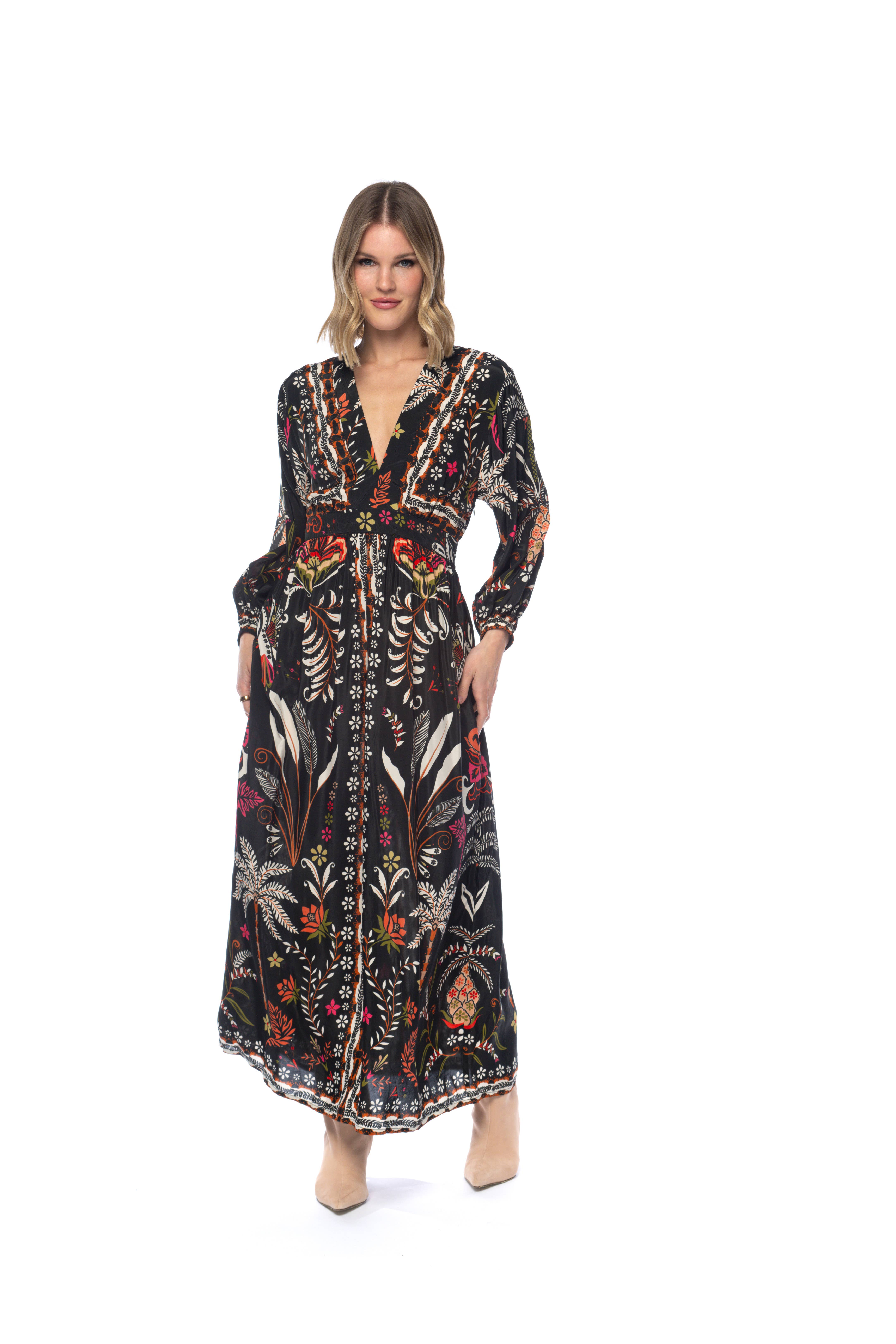 Palmtree Puja Flowy Dress for wholesale on Faire