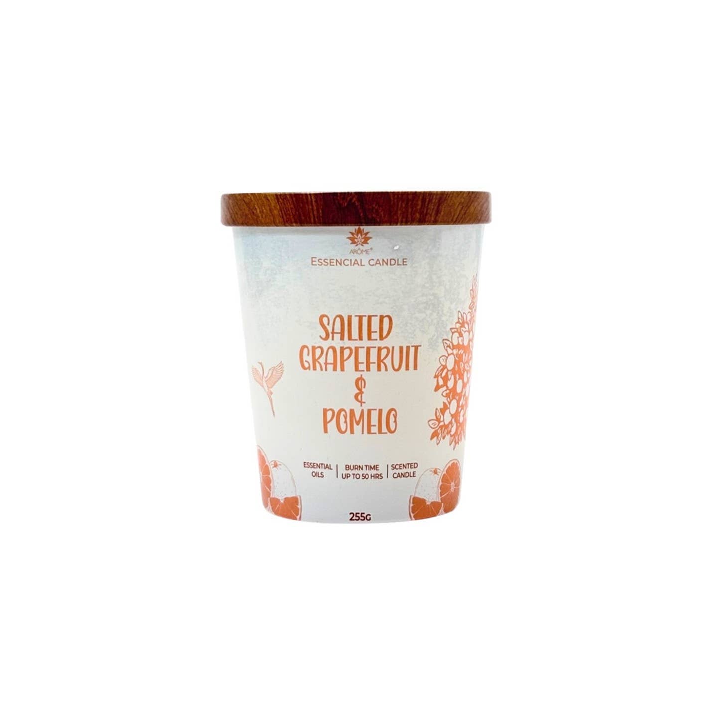 SferaNatura by INCI SRL - Wholesale Jar/Filled Candle - ARÔME Candle Salted Grapefruit & Pomelo 255 g In Glass1