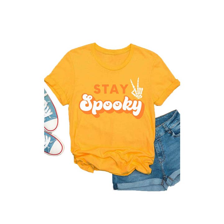 Stay Spooky Graphic Kids Tee for wholesale by Kids By Kissed Apparel