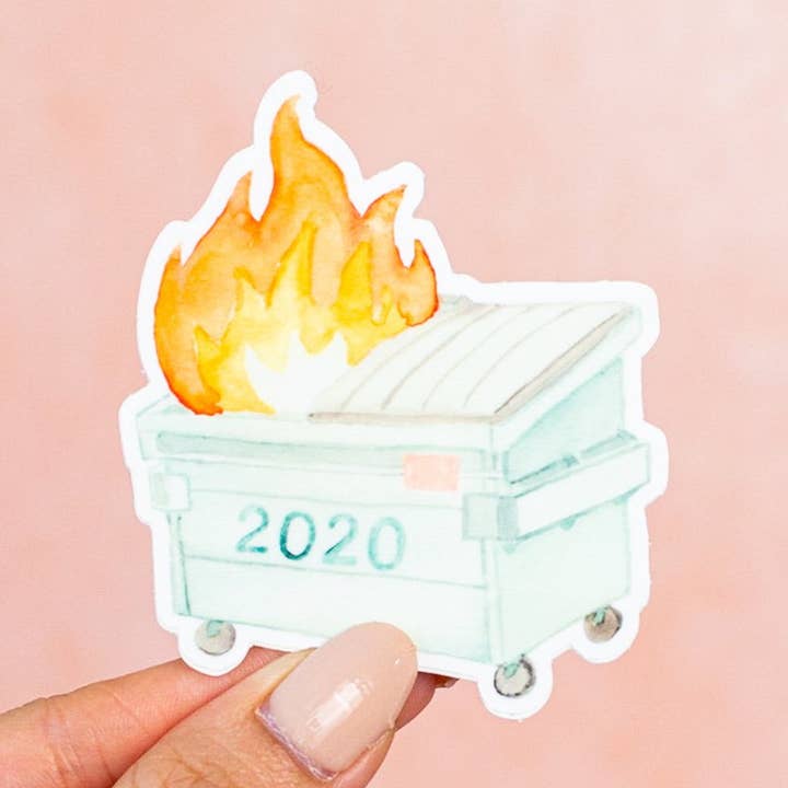 2020 Dumpster Feuer-Aufkleber für den Großhandel von kathyphantastic