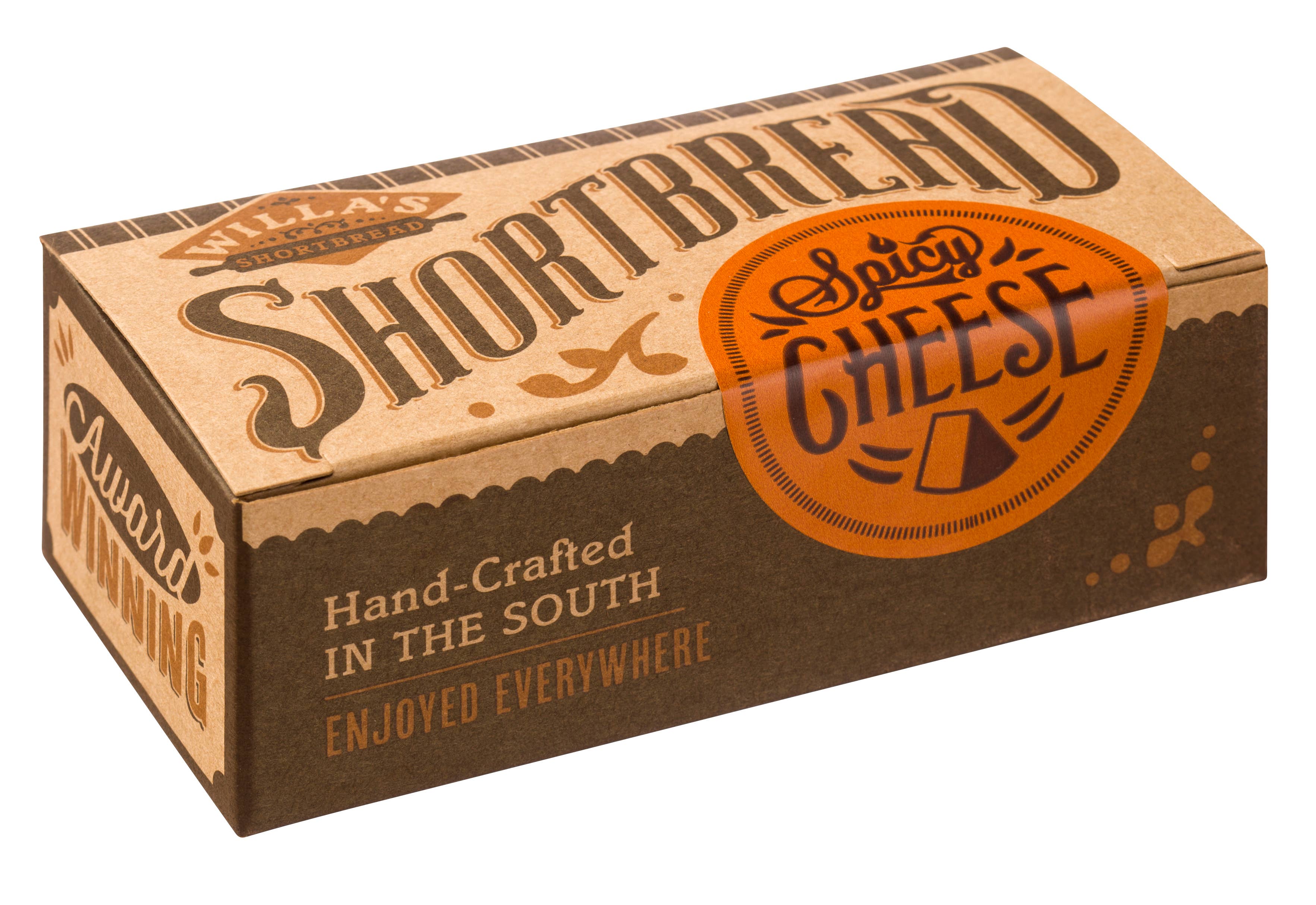 Willa's Shortbread - Vente Biscuits - Sablé au Fromage Épicé - Boîte Kraft