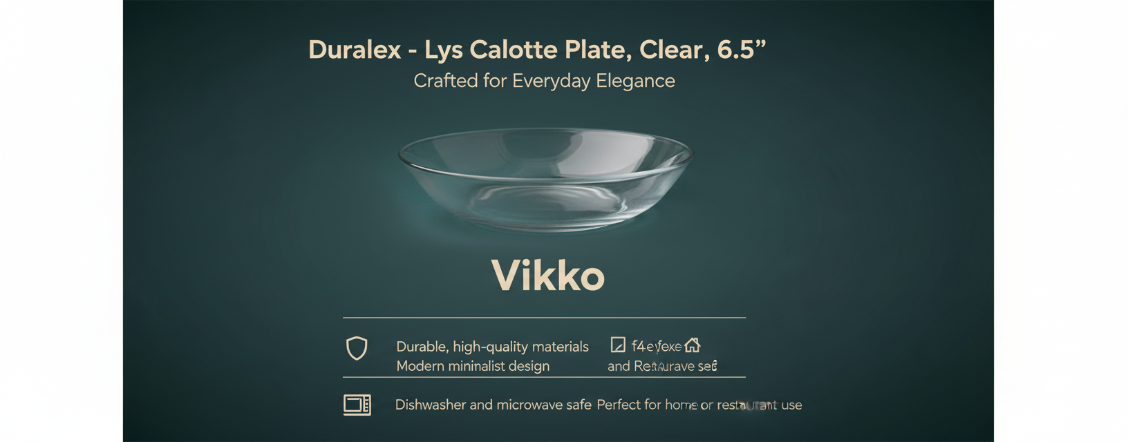 Kadra Kitchenware – wholesale Skål – Duralex - Lys, Calotte Tallrik, Klar, 6,5"3