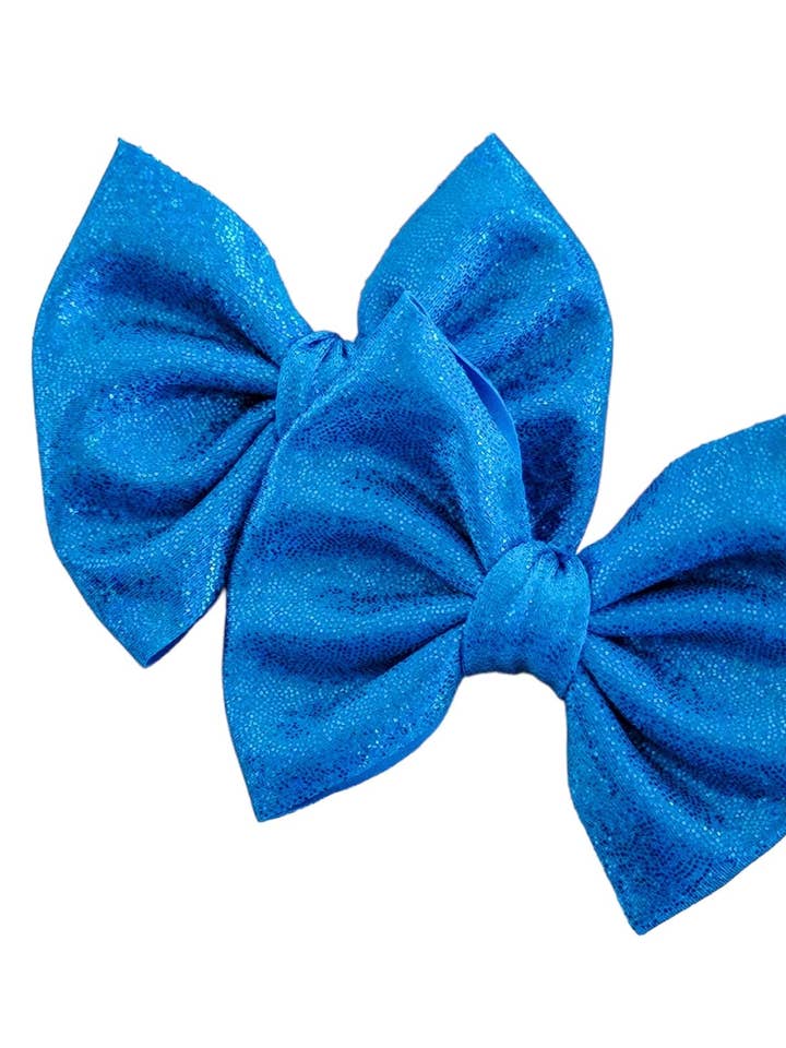 Laço Savannah PIGIES Conjunto Holográfico Turquesa por atacado de Dainty Delights Creations