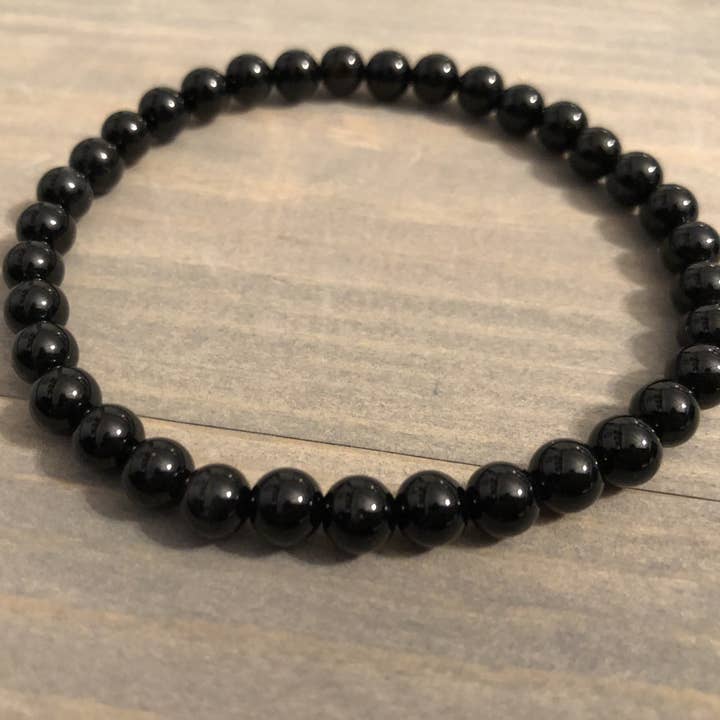 8.25" Black Onyx Bracelet for wholesale by Baltic Essentials