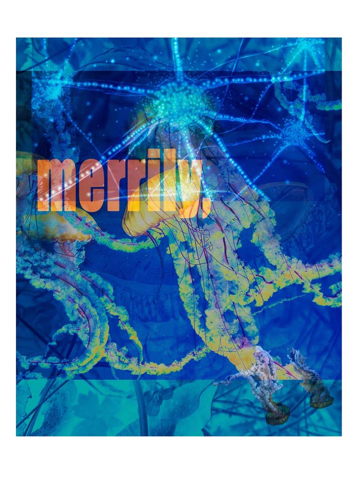 Merrily ~ giclée art print for wholesale by VivaTheCircle