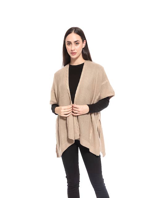Pretty Persuasions - Wholesale Cape - Women's - CP23061 Manchester Ruana Wrap1
