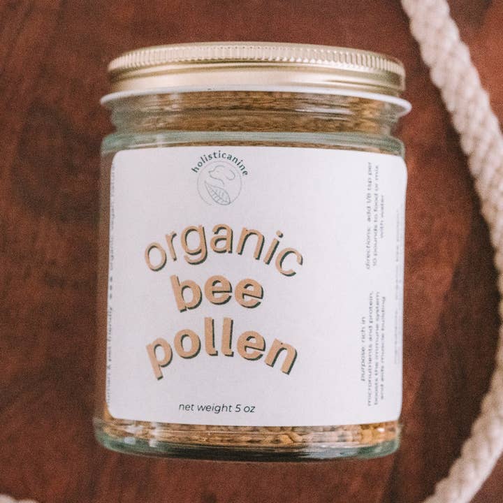 holisticanine - Vente Compléments alimentaires – chien - Pollen d'abeille biologique | Supplément de protection contre les allergies0