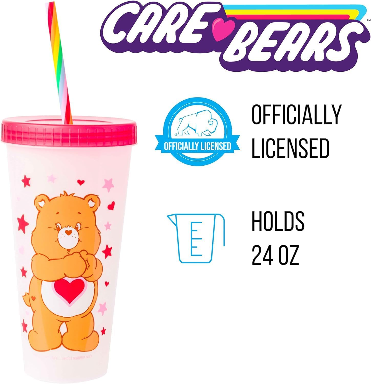 AJ TOYS & GAMES - Wholesale Drinking Glass/Cup - Kids & Baby - Care Bears 4 Pack Plastic Color Changing Tumblers 24 oz3