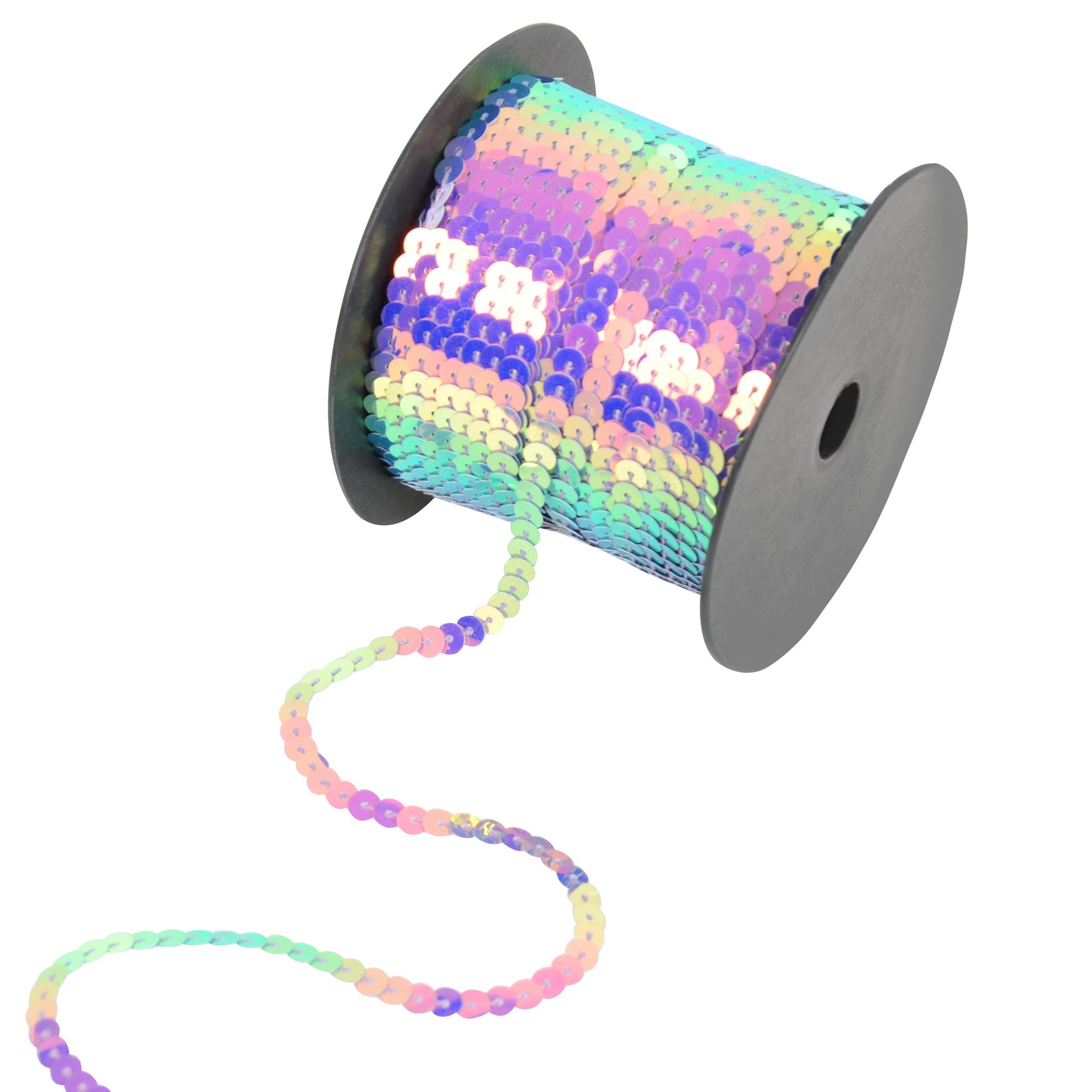 AK Brand - Venta al por mayor Material para manualidades - Tira de Lentejuelas Planas 6mm Lentejuela Metálica Adorno de Lentejuelas34