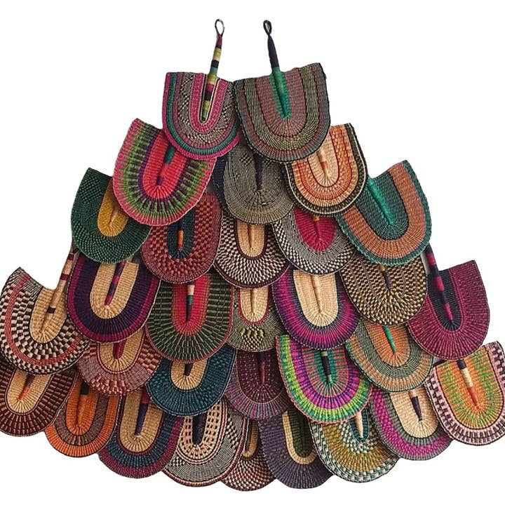 One -Of- A -Kind Handmade Ghanian Fan - Assorted Colorful 1 EA and other Purchase Wholesale aspas para ventiladores. Free Returns & Net 60 Terms on Faire trending on Faire.