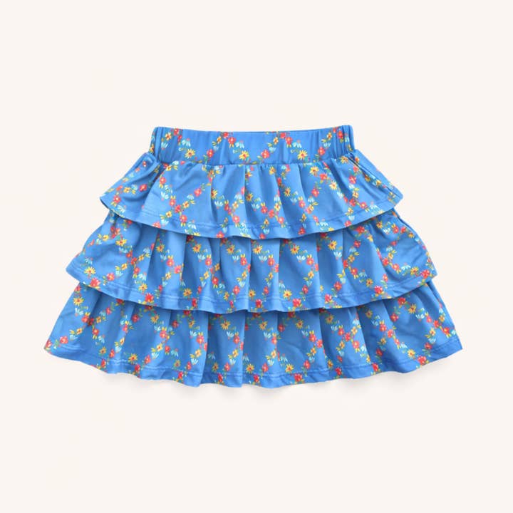 Falda de Tenis de Rendimiento en Estampado Floral Acuarela para venta al por mayor de Nella June