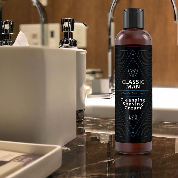 The Midwest Sea Salt Company - Wholesale Shaving Cream - Men's - Classic Man Cleansing Shaving Cream - 8oz2