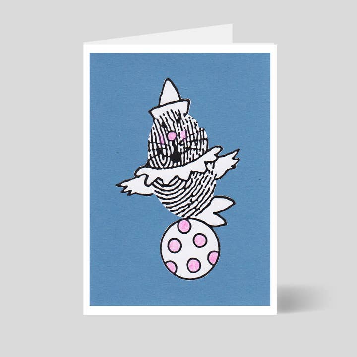 Rodney Peppé - Performing Seal pour la vente par Art on a Postcard