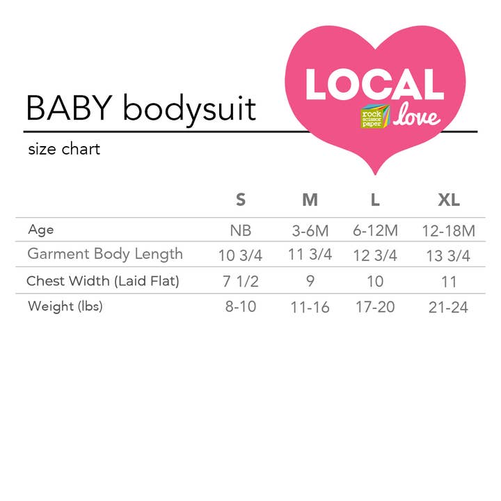 Rock Scissor Paper - Wholesale Bodysuit (Non-Footed) - Baby - Personalized City Baby Bodysuit - Forever Rainbow, name drop1